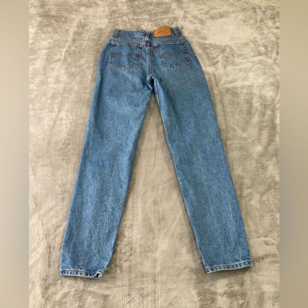 Vintage Levi's 17512-0291 Jeans Womens 7 High Rise Taper Leg 90s USA Made - Picture 3 of 11